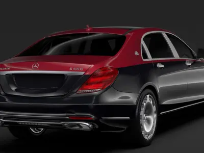 Mercedes Maybach S 560 4Matic X222 2019 3D model