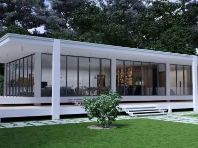 Minimalist House 3D model