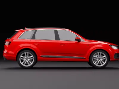 Audi Q7 Tfsi e Red 3D model