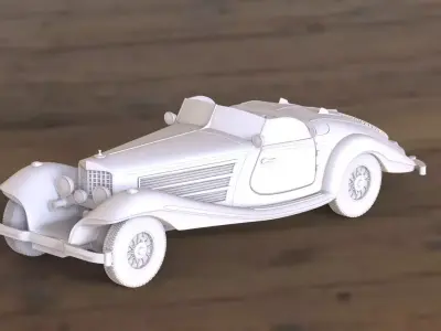 mercedes 540 3D print model