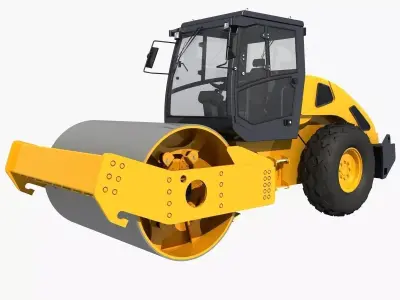 Road Roller 02 3D model