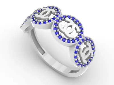 Jewelry Diamond Ring Model RG11 Free 3D print model