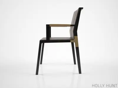 Holly Hunt Hadrien dining armchair 3D model