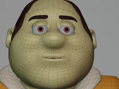 engineer Low-poly 3D model