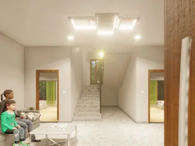 Residential building 3D model 6