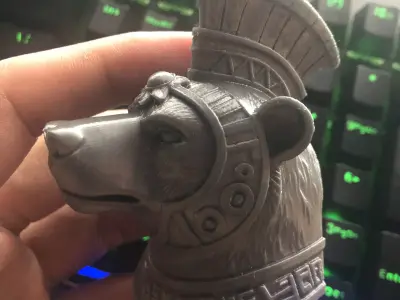 bear sculpture 3D print model