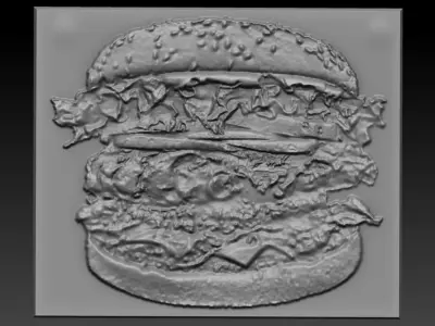 Burger hamburger 3D print model