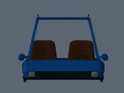 Car cartoon 3D model