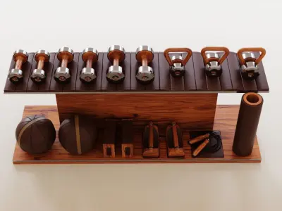 Luxury exercise kit 3D model