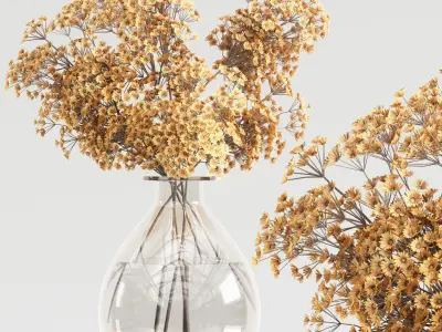 Collaction Plants Bouquet 19 yellow  3D model