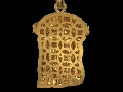 JESUS CHRIST HEAD PENDANT NECKLACE 3D print model
