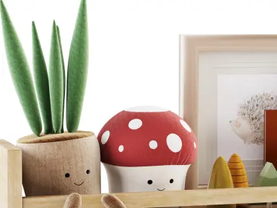 Kids Room Decoration 08 3D model