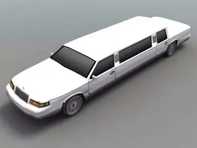 Stretch Limo Low-poly 3D model