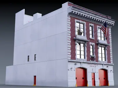 Complete fire department FDNY  3D Model Collection