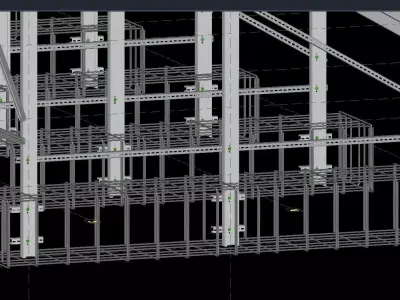 Solar Energy Construction 2x15 Table 3D Model 3D model