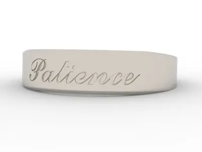 Patience Ring Female Platinum 3D print model