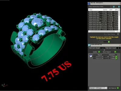 Luxury Men Rings Designs 4MR062 3D print model