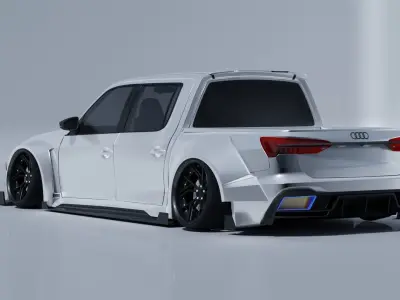 Audi RS6 Avant 2020 Pickup HugoSilva 3D model