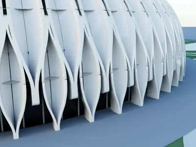 Baseball stadium 07 3D model