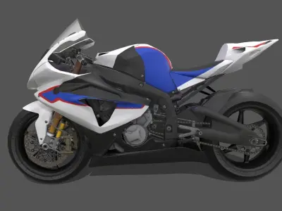 Sportbike3 Low-poly 3D model