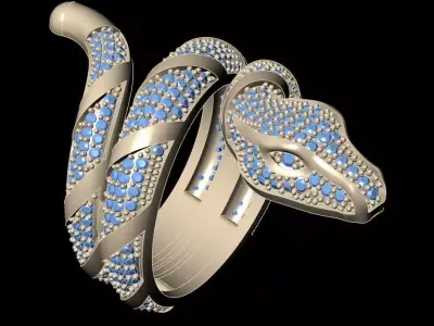 SNAKE RING 3D print model order