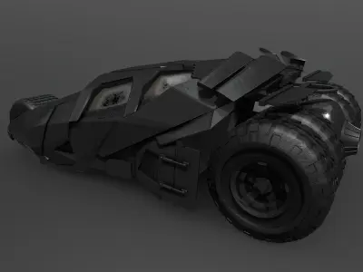 Batmobil car 3D model