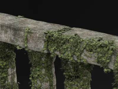 Greek Column Ivy   3D model