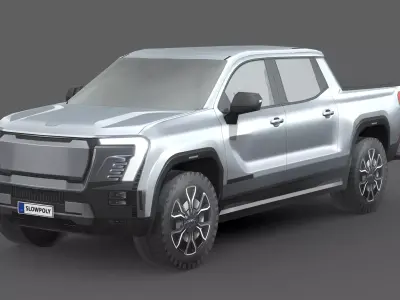 GMC Sierra EV 2024 Low-poly 3D model