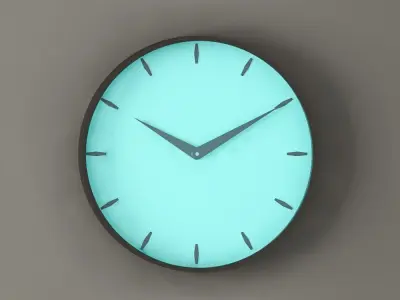 Realistic wall clocks 5-8 3D model