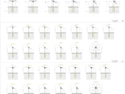 1 MW Solar Tracker System Project Type 1 3D model