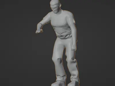 Random STL figs for Mini Car Diorama Free 3D model