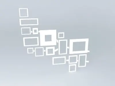 treeframes12 wall with lines Free 3D model