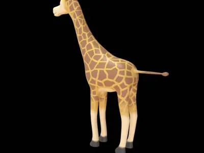 Giraffe  Low Poly 3D Model 3D model