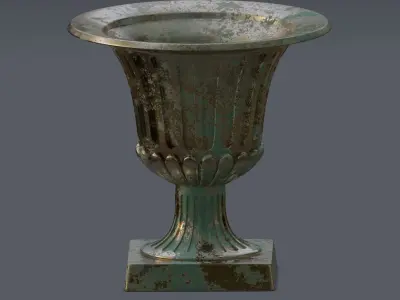 Garden urn planter 36 3D model