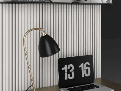 TV stand and workplace 80 3D model