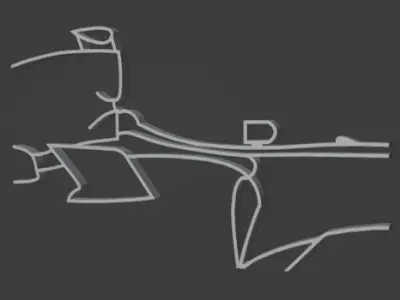 F1 Renault R25 Wall Silhouette 3D print model