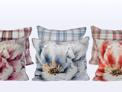 Voyage Pillow Set - Piped Pillow Set 3D model