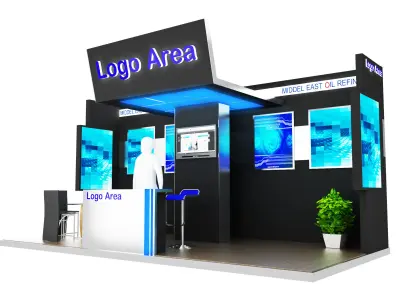 Booth Exhibition Stand a379a 3D model