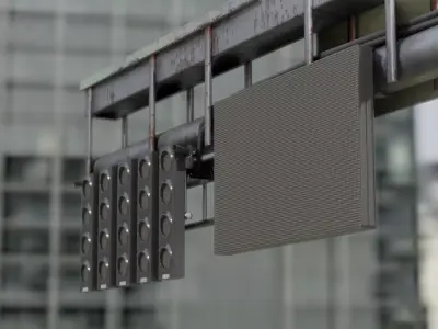 Starting Lights Low-poly 3D model