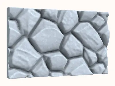 Dense Dolomite Wall Environment 3D model