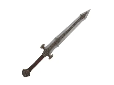Sword Low-poly 3D model 81