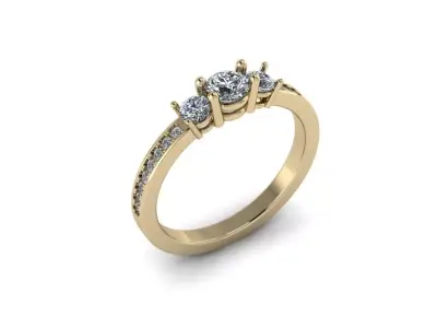 Jewelry Ring 3D print model 4