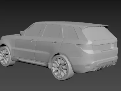 Range Rover Sport 2020 on a small scale 3D print model