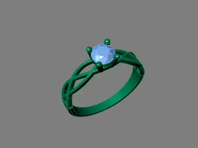 Rings for Women Womens Rings Stone Ring Ready STL 3DM Models  3D print model purchase