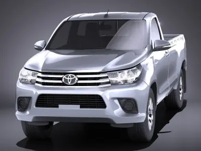 Toyota Hilux Single Cab 2017 VRAY 3D model