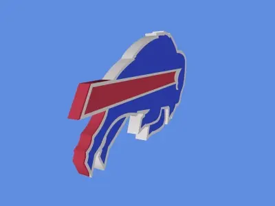 Buffalo Bills Team Logo 3D model