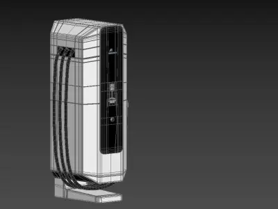 Power Electronics NB50 EV Charging Station 3D model
