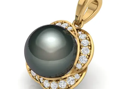 Pearl pendant 3D print model purchase