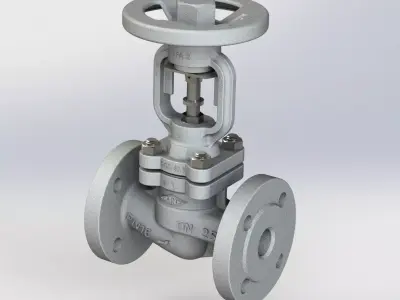 Industrial Valve 3D print model