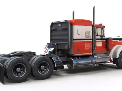 Kenworth W925 Low-poly 3D model